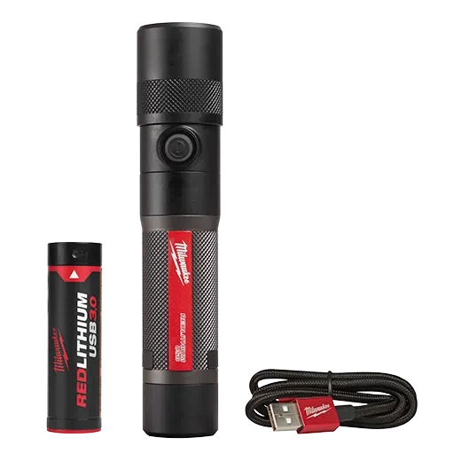 🛒 Milwaukee 2161-21 REDLITHIUM™ USB 1100L Twist Focus Flashlight