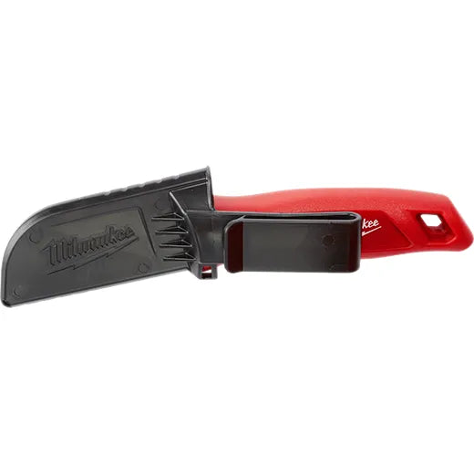 Milwaukee Hawkbill Fixed Blade Knife – 48-22-1925 | Cable Stripping + Sheath