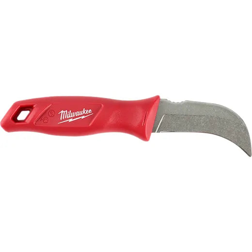 Milwaukee Hawkbill Fixed Blade Knife – 48-22-1925 | Cable Stripping + Sheath