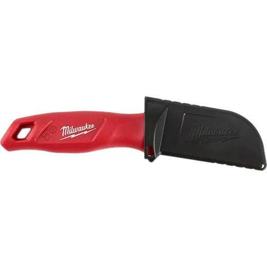 Milwaukee Hawkbill Fixed Blade Knife – 48-22-1925 | Cable Stripping + Sheath