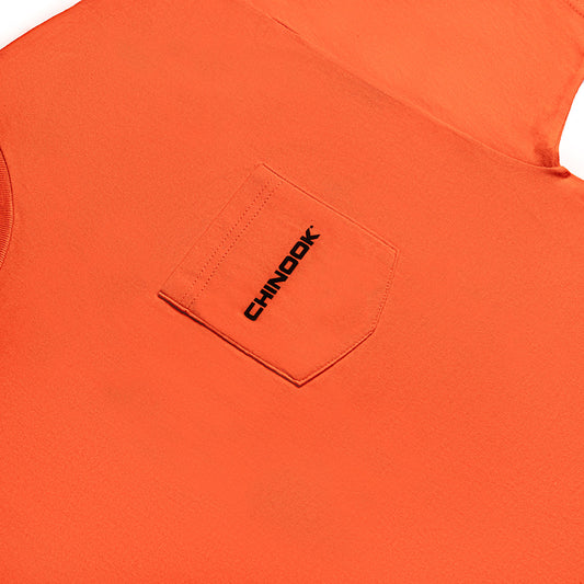 🛒 Chinook Pocket Tee – Orange (#CT-POCKT-ORG)