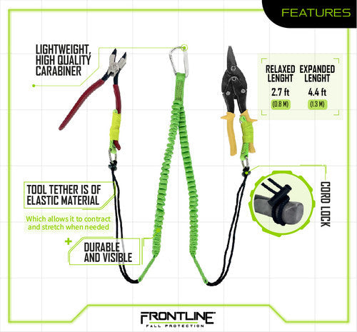 🛒 Frontline ACTLS222 ToolGrip Twin Tool Lanyard – 11 lb Capacity