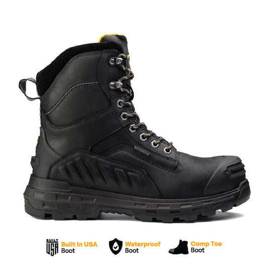 🛒 Chinook Wildwood 8” Waterproof Composite Toe Work Boot – Black (#5710-001)