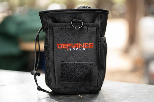 🛒 Defiance Tools MOLLE Drawstring Utility Pouch – 600D Nylon, 6"x3"x8"